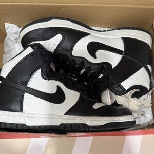 Nike Dunk High White and Black